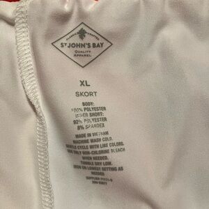 St. John's Bay Classic White Skort